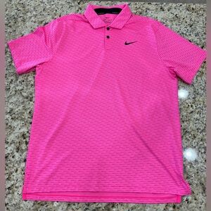 Nike Golf Polo Shirt - Pink - Medium - Dri-Fit - Standard Fit